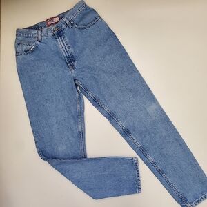Vintage 100% Cotton High Waisted TALL Jeans